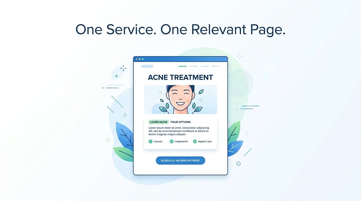 Dermatology Service Page SEO