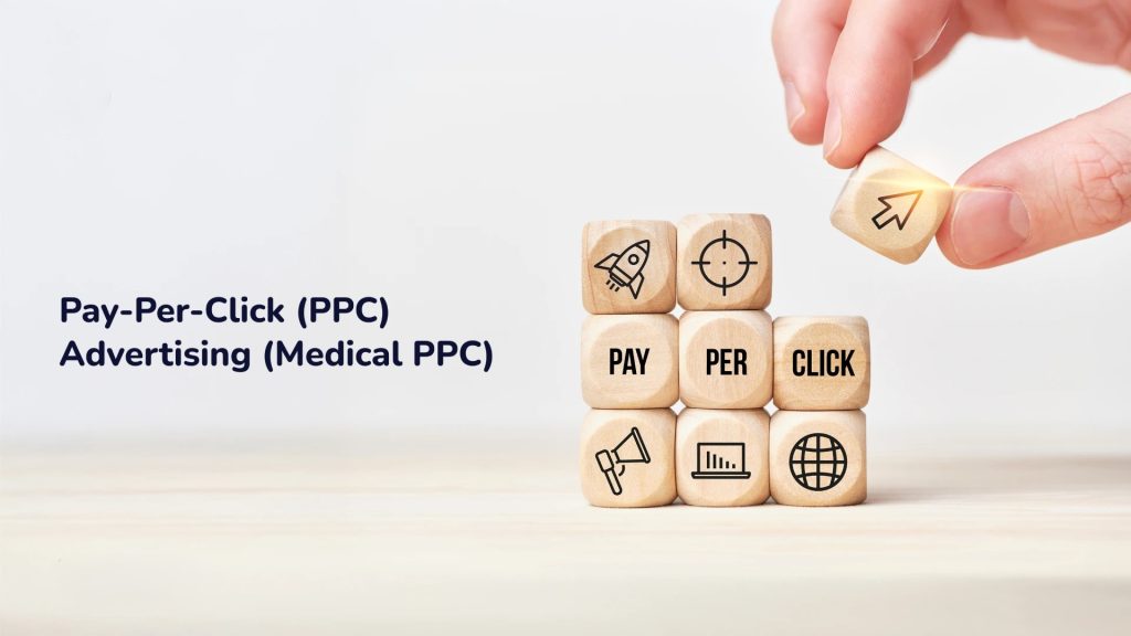 Pay-per-click advertising blocks for medical PPC