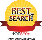 Best in Search healthcare marketing badge